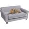 Show in main carousel: Frisco Sofa Bed with Removable Cover, Medium, Gray + Eyelash Cat & Dog Blanket, Silver slide 2 of 10