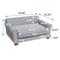 Show in main carousel: Frisco Sofa Bed with Removable Cover, Medium, Gray + Eyelash Cat & Dog Blanket, Silver slide 3 of 10