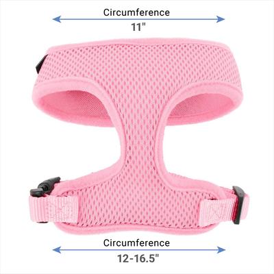 Show full view: Frisco Soft Mesh Back Clip Dog Harness, Pink, Small: 12 to 16.5-in chest slide 2 of 8