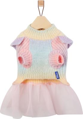 Show full view: Frisco Soft Multi Stripe Ombre Dog & Cat Sweater Dress, Medium slide 5 of 9