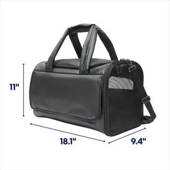 Frisco Soft-Sided Airline Compliant Dog & Cat Carrier, Black slide 2 of 9