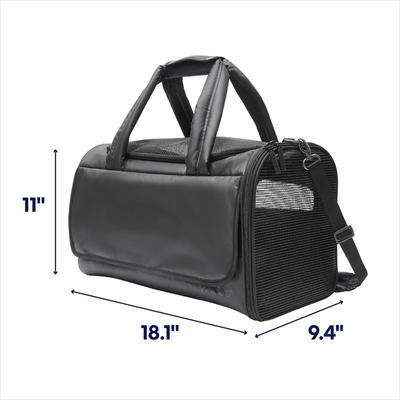 Show full view: Frisco Soft-Sided Airline Compliant Dog & Cat Carrier, Black slide 2 of 11