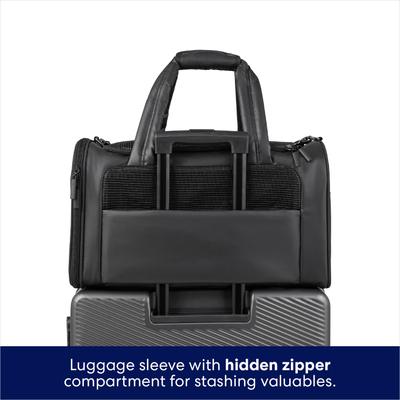 Show full view: Frisco Soft-Sided Airline Compliant Dog & Cat Carrier, Black slide 6 of 11