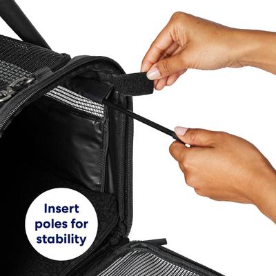 Show full view: Frisco Soft-Sided Airline Compliant Dog & Cat Carrier, Black slide 5 of 11