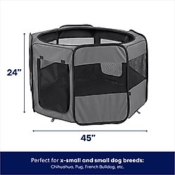 Frisco Soft-Sided Dog, Cat & Small Pet Exercise Playpen, 42-in L x 42-in W x 24-in H slide 2 of 6