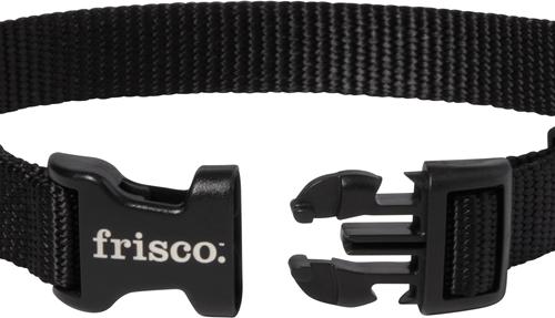 Show full view: Frisco Solid Nylon Dog Collar, Black, S: 10 to 14-in neck, 5/8-in W slide 4 of 10