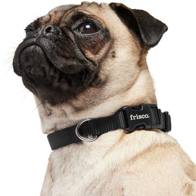 Show full view: Frisco Solid Nylon Dog Collar, Black, S: 10 to 14-in neck, 5/8-in W slide 5 of 10