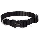 Frisco Solid Nylon Dog Collar, Black, XS: 8 to 12-in neck, 5/8-in W