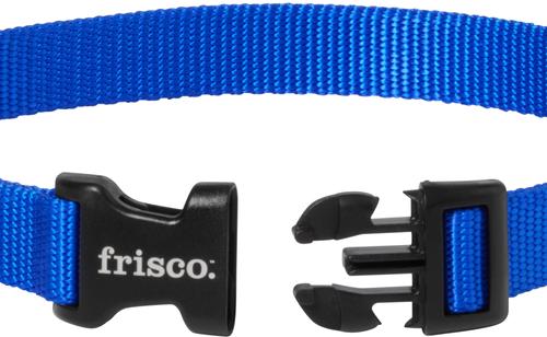 Show full view: Frisco Solid Nylon Dog Collar, Blue, Med: 14 to 20-in neck, 3/4-in W slide 3 of 9