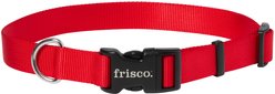 Frisco Solid Nylon Dog Collar, Red, Large: 18 to 26-in neck, 1-in wide