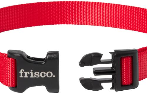Show full view: Frisco Solid Nylon Dog Collar, Red, Med: 14 to 20-in neck, 3/4-in W slide 3 of 9