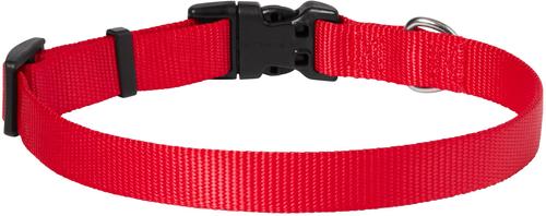 Show full view: Frisco Solid Nylon Dog Collar, Red, Med: 14 to 20-in neck, 3/4-in W slide 2 of 9