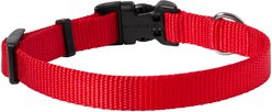 Frisco Solid Nylon Dog Collar, Red, S: 10 to 14-in neck, 5/8-in W slide 2 of 8