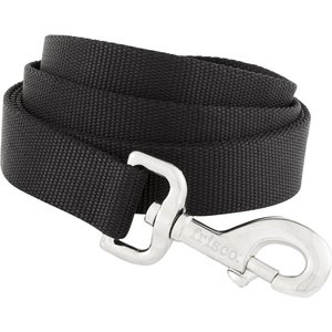 Frisco Solid Nylon Dog Leash, Black, Large: 4-ft long, 1-in wide