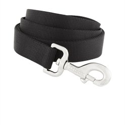 Frisco Solid Nylon Dog Leash, Black, Large: 6-ft long, 1-in wide + Travel Collapsible Dog & Cat Bowl, Medium, 1.75 Cups slide 2 of 9