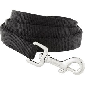 Frisco Solid Nylon Dog Leash, Black, Medium: 4-ft long, 3/4-in wide