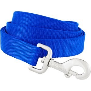 Frisco Solid Nylon Dog Leash, Blue, Large: 4-ft long, 1-in wide