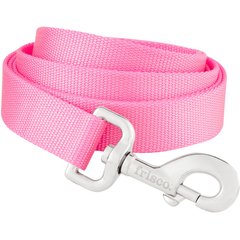 Frisco Solid Nylon Dog Leash, Pink, Large: 6-ft long, 1-in wide