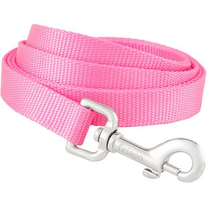 Frisco Solid Nylon Dog Leash, Pink, Medium: 4-ft long, 3/4-in wide