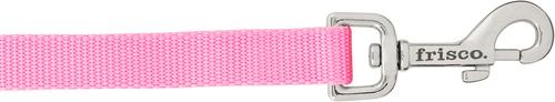Show full view: Frisco Solid Nylon Dog Leash, Pink, Medium: 4-ft long, 3/4-in wide slide 3 of 7