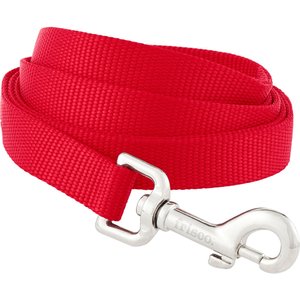 Frisco Solid Nylon Dog Leash, Red, Medium: 4-ft long, 3/4-in wide