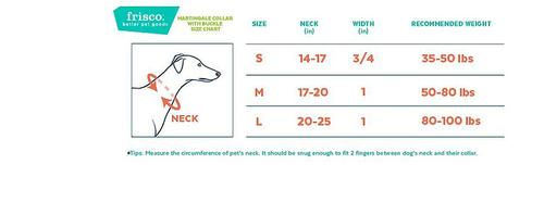 Show full view: Frisco Solid Nylon Martingale Dog Collar with Buckle, Black, Large: 20 to 25-in neck, 1-in wide slide 2 of 9