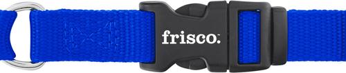 Show full view: Frisco Solid Nylon Martingale Dog Collar with Buckle, Blue, S: 14 to 17-in neck, 3/4-in W slide 5 of 9