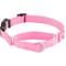 Show in main carousel: Frisco Solid Nylon Martingale Dog Collar with Buckle, Pink, Medium: 17 to 20-in neck, 1-in wide slide 1 of 10