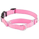 Frisco Solid Nylon Martingale Dog Collar with Buckle, Pink, Medium: 17 to 20-in neck, 1-in wide