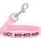 Show in main carousel: Frisco Solid Nylon Personalized Dog Leash, Pink, Large: 6-ft long, 1-in wide slide 1 of 7