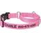 Show in main carousel: Frisco Solid Nylon Personalized Martingale Dog Collar, Pink, Medium: 17 to 20-in neck, 1-in wide slide 1 of 8