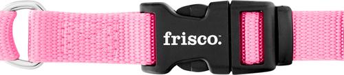 Show full view: Frisco Solid Nylon Personalized Martingale Dog Collar, Pink, S: 14 to 17-in neck, 3/4-in W slide 6 of 8