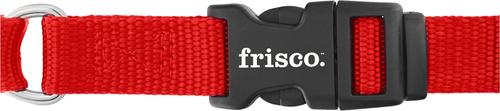 Show full view: Frisco Solid Nylon Personalized Martingale Dog Collar, Red, Large: 20 to 25-in neck, 1-in wide slide 6 of 8