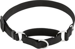 Frisco Solid Nylon Slip-On Martingale Dog Collar, Black, Medium: 14 to 20-in neck, 1-in wide