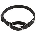 Frisco Solid Nylon Slip-On Martingale Dog Collar, Black, XS: 10 to 14-in neck, 5/8-in W
