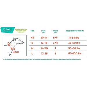 Frisco Solid Nylon Slip-On Martingale Dog Collar, Pink, XS: 10 to 14-in neck, 5/8-in W