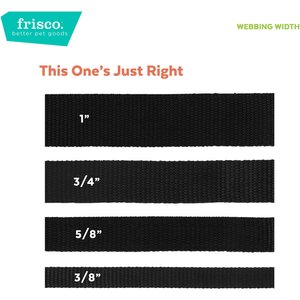 Frisco Solid Nylon Slip-On Martingale Dog Collar, Pink, XS: 10 to 14-in neck, 5/8-in W