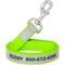 Show in main carousel: Frisco Solid Polyester Personalized Reflective Dog Leash, Lime, Small: 6-ft long, 5/8-in wide slide 1 of 5