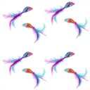 Frisco Sparkle Fish Plush Cat Toy with Catnip, 8 count