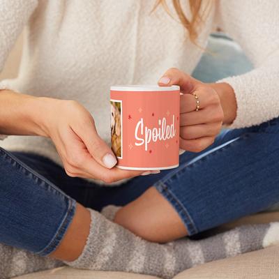 Show full view: Frisco Spoiled White Personalized Coffee Mug, 15-oz slide 4 of 5