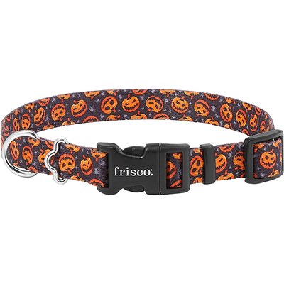 Frisco Frisco Spooky Pumpkin Dog Collar, Medium