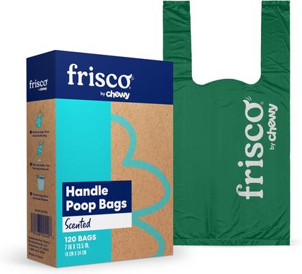 Show full view: Frisco Spring Action Foldable Scooper, Large + Handle Dog Poop Bag, Scented, 120 count slide 6 of 8