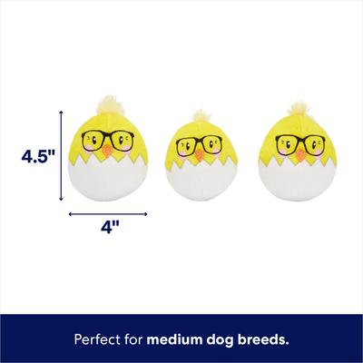 Show full view: Frisco Spring Easter Egg Hide & Seek Puzzle Plush Squeaky Dog Toy, Medium slide 3 of 8