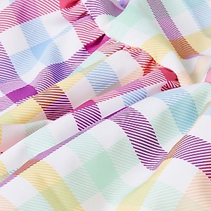 Frisco Spring Ruffle Dog & Cat Dress, Gingham, X-Small