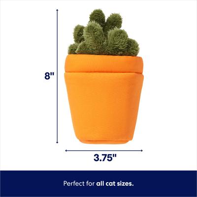 Show full view: Frisco Spring Potted Plant & Ladybugs Interactive Plush Cat Toy with Catnip slide 2 of 7