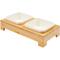Show in main carousel: Frisco Square Melamine Dog & Cat Bowl Set with Bamboo Stand, Small: 2 cup slide 1 of 8