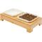 Show in main carousel: Frisco Square Melamine Dog & Cat Bowl Set with Bamboo Stand, Small: 2 cup slide 6 of 8