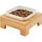 Show in main carousel: Frisco Square Melamine Dog & Cat Bowl with Bamboo Stand, Small: 1 cup, 1 count slide 2 of 8