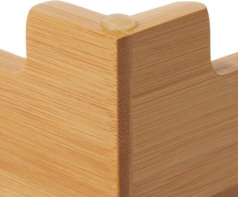 Show full view: Frisco Square Melamine Dog & Cat Bowl with Bamboo Stand, Medium: 5 cup, 1 count slide 6 of 9