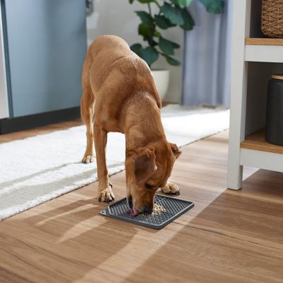 Show full view: Frisco Square Silicone Dog & Cat Lick Mat, Gray slide 3 of 8